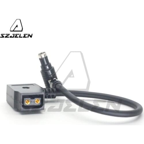 Right angle black RS 3pin Male to DTAP FEMLAE Camera power output conversion line