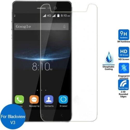 ShuiCaoRen For Blackview V3 Tempered Glass 9H Protective Film Explosion-proof LCD Screen Protector For Blackview V3 5.0 inch