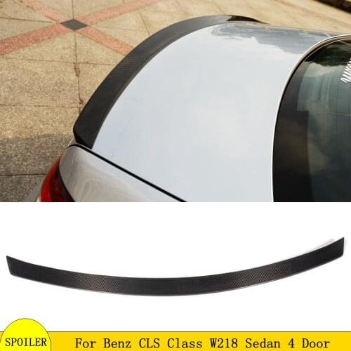 For Benz W218 Spoiler High Quality Carbon Fiber Car Rear Wing Spoiler For Benz W218 CLS300 CLS350 CLS63 Spoiler 2012-2015