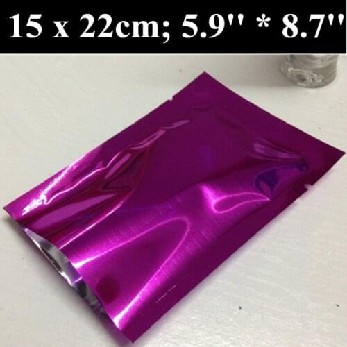 100pcs/lot 15x22cm (5.9'' * 8.7'') Thickness 170mic Aluminum Foil Vacuum Bags,Foil Vacuum Pouches,Sauce & Cheese Storage