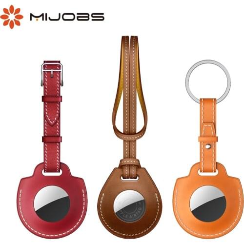 Protector Cover For Airtag Shockproof Anti-Scratch Anti-Fall Sleeve Genuine Leather Protective Case Shell For Air Tags