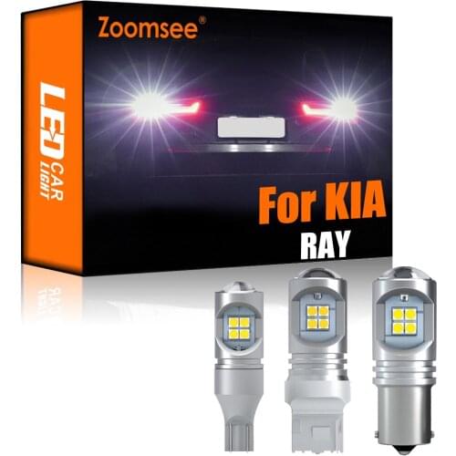 Zoomsee 2Pcs White Reverse LED For KIA RAY 2011-2020 Canbus Exterior Backup Error Free Rear Tail Bulb Light Vehicle Lamp Kit