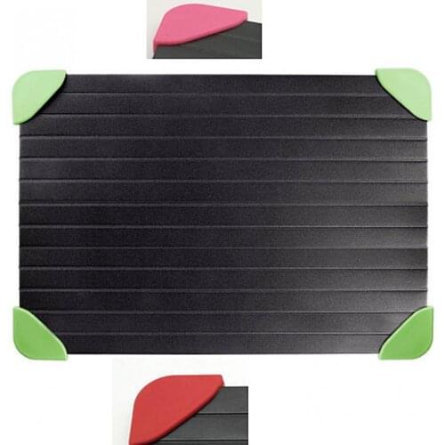 1PC Plastic Defrost Tray Corner Protector Edge Safety Cover Meat Food Supplies Kitchen Cooking Tools Random Color