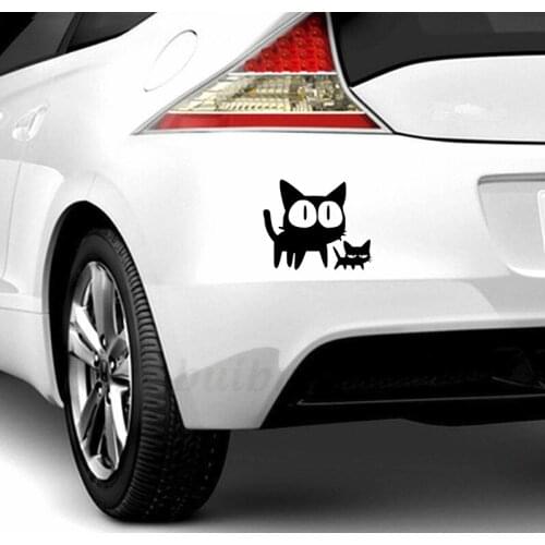 18x15cm cute cat car sticker funny car stickers styling removable decal N432