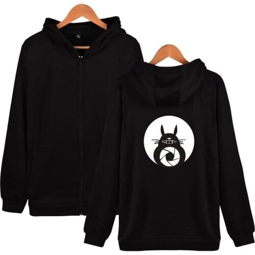 2019 New Cartoon Totoro Winter Hoodies Sweatshirt Men Women Fashion Fleece Hoodie Casual Zipper Jacket Coat XXS-4XL Totoro