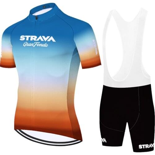 2021 strava cycling jersey quick dry cycling uniform 20D gel pad tenue velo homme team ​Summer culotte ciclismo hombre