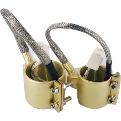 42x50mm 220v 280w Electric Copper Barrel Brass Band Heater for Extruder Leak-proof glue New Drop Shipping