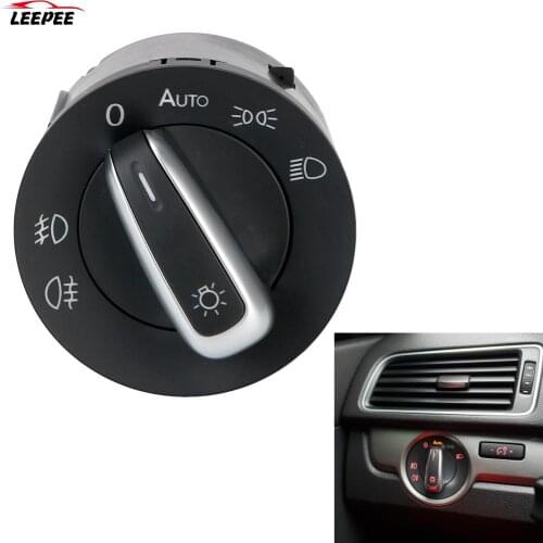 5ND941431B For Golf Jetta MK5 MK6 GTI Passat B6 B7 CC Touran Tiguan Chrome Auto Headlight Switch Fog Head Light Knob