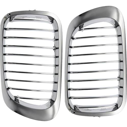 2 Pcs Car Grille Chrome Front Kidney Grille For BMW M3 325Ci 330Ci 328Ci 323i 323is 328i 328is Etc Auto Car Accessories