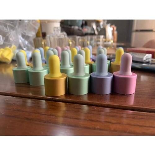 18mm/410 20mm/400 wood Dropper Cap Natural Wood Grain Bamboo Lid With Pipette 20mm Boston essential oil dropper cap bottles
