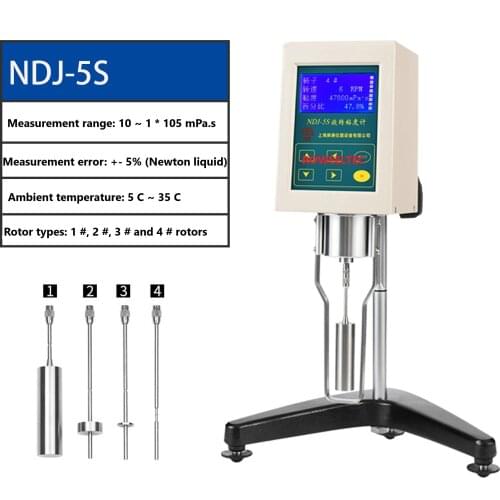 Free shipping! Rotary viscometer Viscosity meter tester Digital NDJ-5S High quality NE