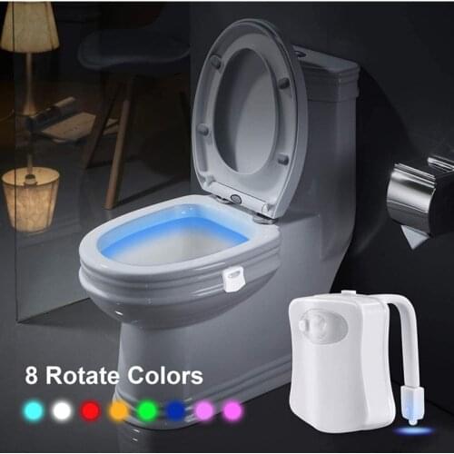 LAYSDA Human body induction toilet light LED16 color color smart night light hanging night toilet lighting color dazzling light