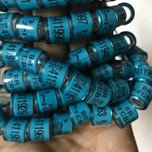 2019 pigeon rings bird ring Blue FCC 2019 000001-002000 big words high quality 8mm
