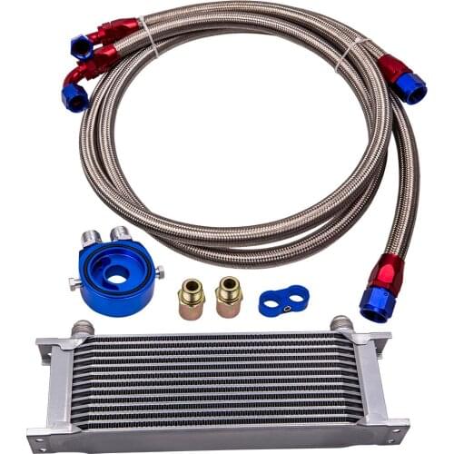 13 Row AN10 Trust Oil Cooler Filter Adapter Kit For Toyota Honda VW Skoda Golf