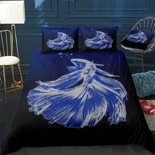 Bettafish Quilt Cover Pillowcase 3Piece Comforter Bedding Set With Pillow Case Single Double Duvet Cover Home Decora