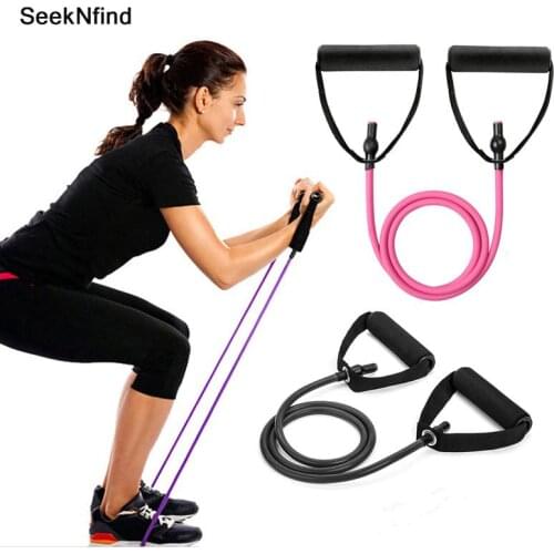 120cm Fitness Resistance Bands Gym Equipment Elastic Bands for Yoga Pull Rope Fitness Workout Home Excerciser Training 5 Levels