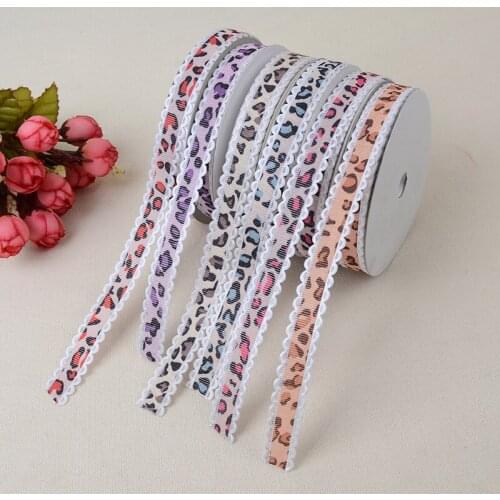 Leopard Embossed Nail Embossed Belt Ribbon Webbing Lace Craft Belt 1.5cm * 20 Yards Clothing Shoes Home Accessories Polyester