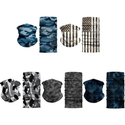 Multi Functional Bandana Headband Ring Neck Scarf Camouflage Leaves Outdoor Sport Cycling Mountain climbing Face Scarf Gift