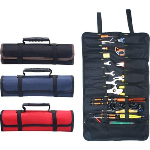 Multifunctional Oxford Canvas Chisel Roll Rolling Repairing Tool Utility Bag Practical with Carrying Handles 3 Colors Hand Tool