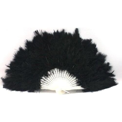 Fashion Hot Soft Fluffy Burlesque Wedding Hand Fancy Dress Costume Dance Feather Fan