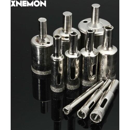 XNEMON 10Pcs/set Diamond Holesaw Drill Bit 6-32mm Set For Tile Ceramic Porcelain Glass Marble 6 8 10 12 14 16 18 22 26 32mm