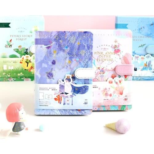 2021 New 13x19cm Little Prince Fairy Tail Beautiful Notebook Colored Pages Students Gift Lovely Diary Planner Agenda