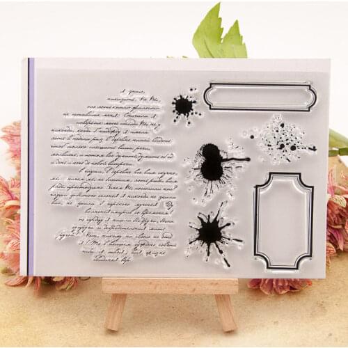 Photo Album Decor DIY Scrapbooking Clear Stamps Card Making Decorative 11*15.5cm Text Ink Bookmark Handmade TPR Transparent seal