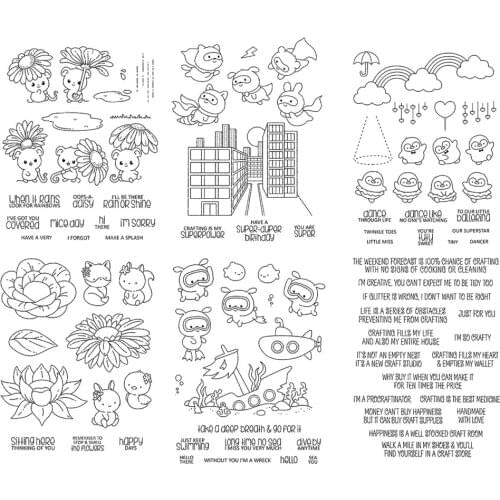 Animal Clear Silicone Stamp / seal for DIY Scrapbooking / Album Decorative Clear Stamp Sheets A453