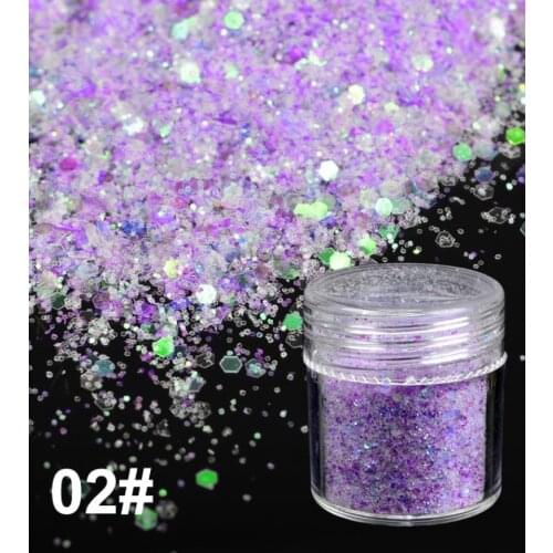 Mixed color Nail Art Glitter Powder Granulated Sugar Powder Frosted Matte Sequins Women Nail decoration