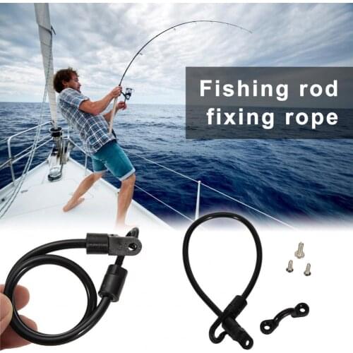 Fishing Rod Strap Rod Tamer Strap Deck Mount Strong Load Bearing Adjustable Pole Holder Belt for Fixing Fishing Rod