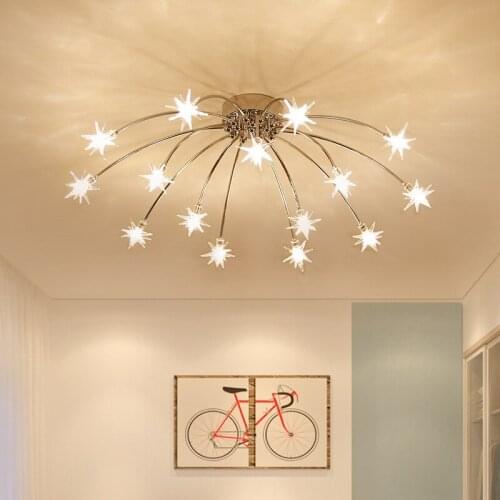 Nordic starry LED ceiling light living room lighting postmodern minimalist creative fashion restaurant bedroom room ceiling lamp