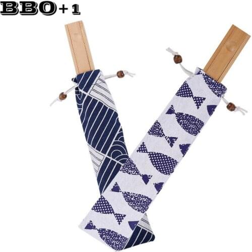 Cotton Cloth Dinnerware Bag 9.85'' 25cm Portable Cutlery Storage Bags For Steak Knives Fork Spoon Kitchen Gadgets Accessories