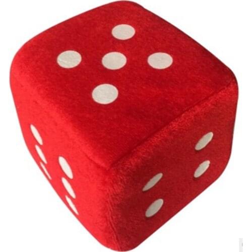 1PC 10x10x10cm Creative Cube Dice Plush Toys Pet Dog Chew Toys For Cats Dogs Puppy Tooth Cleaning Playing Fun At Home
