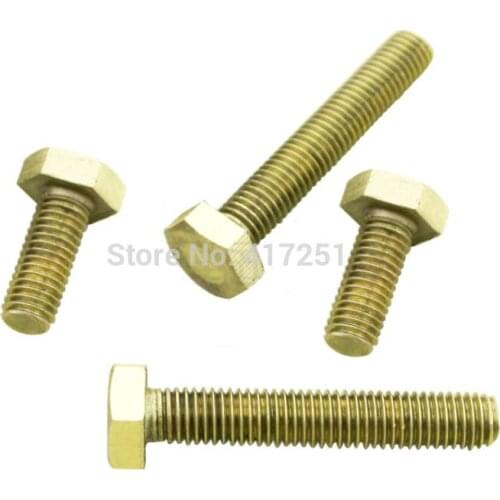 1 piece Metric Thread M5*35mm Brass Outside Hex Screw Bolts Fasteners