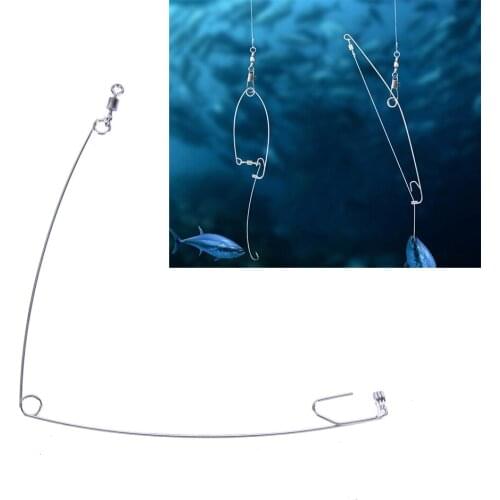 1Pcs Bait Bite Triggers The Hook Catch Fish Automatically Peche Stainless Steel Hook Trigger Spring Fishing Hook Setter
