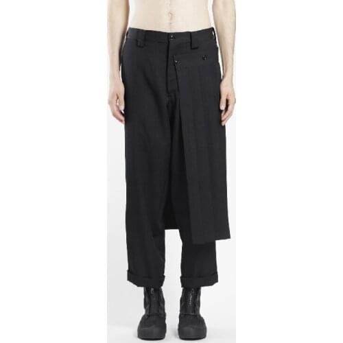 27-44 2018 New Mens clothing GD Hair Stylist fashion Catwalk culottes casual pants plus size costumes
