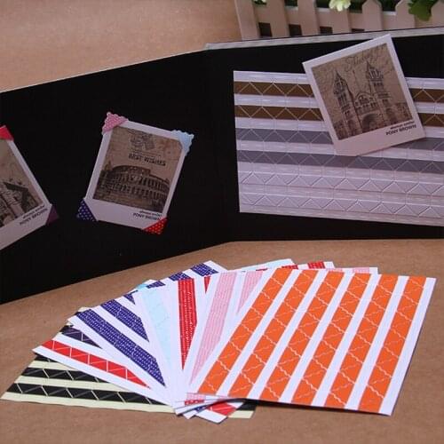 78Pcs/Sheet Photo Albums Corner Paper Stickers for Photo Albums Frame Decoration Scrapbooking DIY Home Decor Wall Art