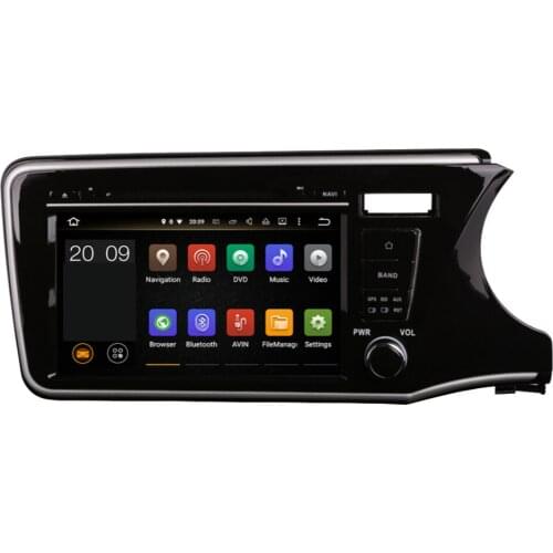 9” Auto Multimedia DVD Player For Honda City 2014-2022 Right Driving Car GPS Navigation With Bluetooth WiFi Mirror Link