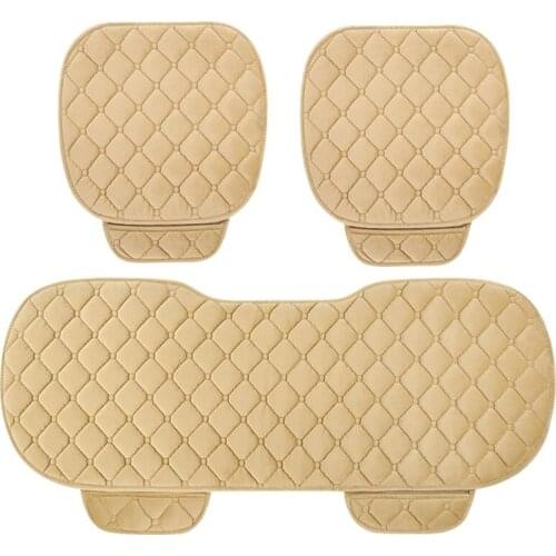 Car seat cushion plush winter seat cushion three parts non skid warm car cushion automobile supplies