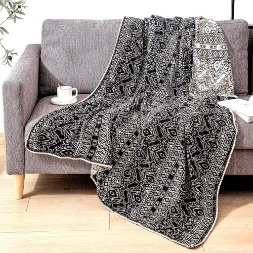 Bohemian sofa blankets home decor knitted throw blankets office nap Decorative bedspread Nordic creative geometry Sofa cover