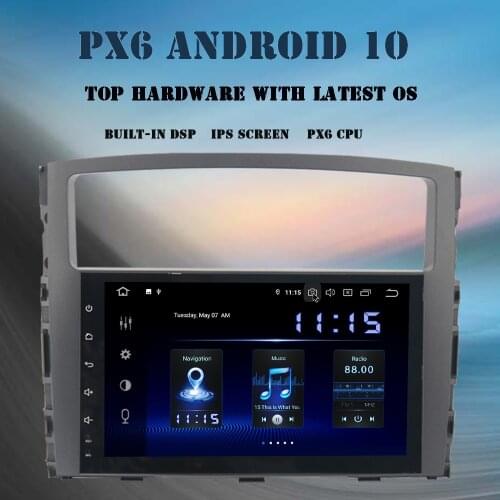 Android 10.0 Car Multimedia Player for Mitsubishi Pajero V97 V93 2006-2013 Radio GPS Navi DSP HDMI 9" HD Screen 4GB+64GB MP4