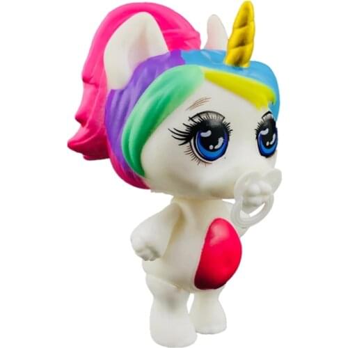 Lanyitoys 6 Cute styles soft lol Poopsie squishy kitties model action figure anime figure toys for children Gifts 4 inch