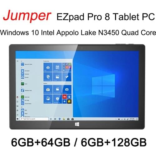 Jumper EZpad Pro 8 Tablet PC 11.6' Windows 10 Intel Appolo Lake N3450 Quad Core 6GB RAM+64GB ROM/ 128GB ROM Support Micro HDMI