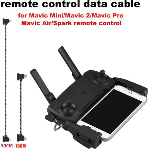 Drone Remote Control Data Cable for DJI Mavic Mini/Mini SE/Mavic 2/Pro/Air Tablet Phone Extension Cord line Connector Accessory