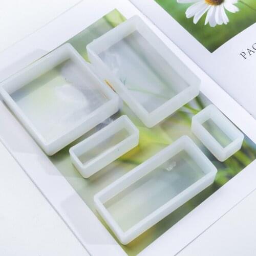 Multi Size Square Rectangle Silicone Mold Mirror Crystal Handmade Crafts Making Jewelry Ornaments