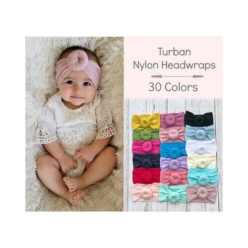 Hair Ribbons Baby Girls' Hair Ribbons Elastic Hair Bands Super Soft Ball Hair Bands Bohemia Style Pure Color Contracted