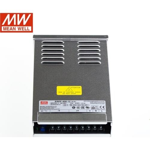 MEAN WELL ERPF-400-12 360W 30A 12V Rain-proof LED Power Supply 110V/220V AC to 12V DC 360W Transformer PFC