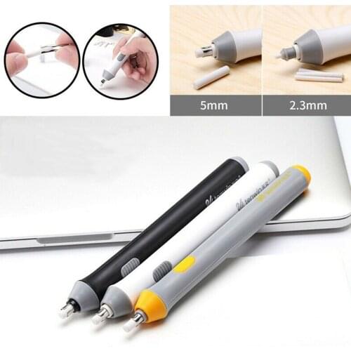 Electric Pencil Eraser Kit Highlights Sketch Drawing With 22pcs Rubber Refills