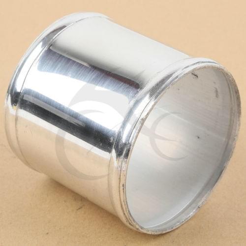 Alloy Aluminum Hose Adapter Joiner Pipe Connector Silicone 80mm 3.15"inch Silver