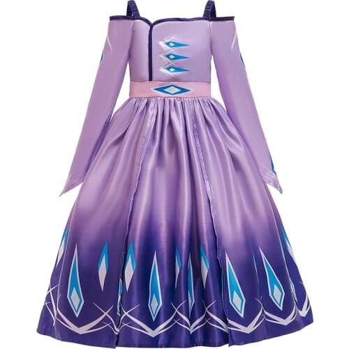 Dress Girls Wedding Bridesmaid Ball Gown Kids One-Shoulder Birthday Cosplay Party Dress Baby Evening Children Princess Dresses